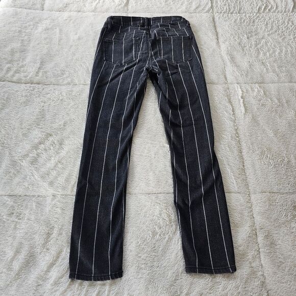 RSQ High Rise Ankle Stripe Womens Skinny Jeans 0/w24 - Picture 6 of 7